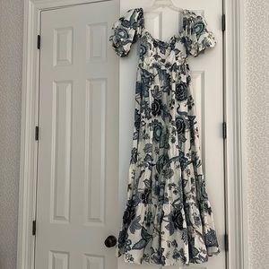 Cara Cara blue and white dress